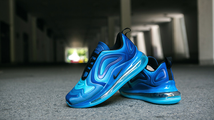 Nike Air Max 720 Blue Black Shoes - Click Image to Close